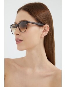 Ray-Ban ochelari de soare 0RB2185 femei, culoarea maro