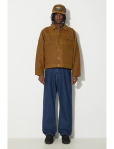 Filson geaca jeans Short Lined Cruiser barbati, culoarea maro, de tranzitie, FMCPS0012