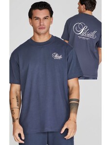 Tricou SIKSILK Graphic Tshirt navy