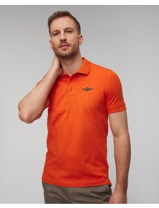Tricou polo portocaliu pentru bărbați Aeronautica Militare