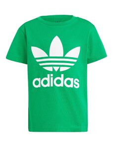 ADIDAS ORIGINALS Tricou 'Adicolor Trefoil' verde iarbă / alb