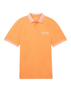 TOM TAILOR Tricou portocaliu / alb