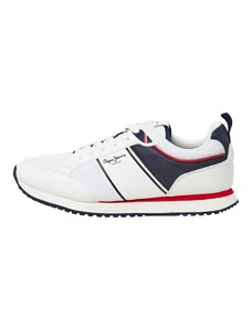 Pepe Jeans Sneaker low 'DUBLIN' roșu / negru / alb