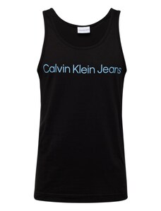 Calvin Klein Jeans Tricou 'INSTITUTIONAL' albastru deschis / negru