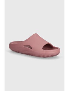 Crocs papuci Mellow Slide femei, culoarea roz, cu platforma, 208392