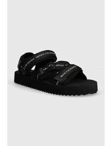 Armani Exchange sandale barbati, culoarea negru, XUP014 XV819 00002