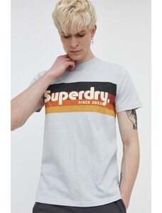 Superdry tricou din bumbac barbati, cu imprimeu