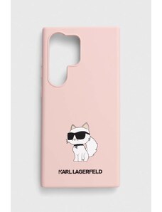 Karl Lagerfeld Husă pentru telefon S24 Ultra S928 culoarea roz