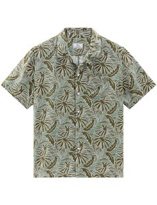 Woolrich tropical-print bowling shirt - Green