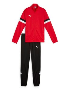 PUMA Costum de trening 'TeamRise' gri / roșu / negru / alb murdar