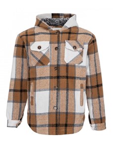 Lee Cooper Cooper Classic Sherpa Jacket Brown/White