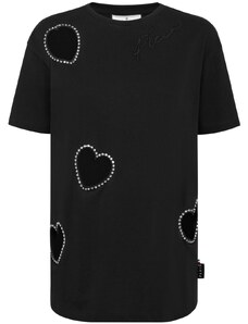 Philipp Plein logo-patch cotton T-shirt - Black