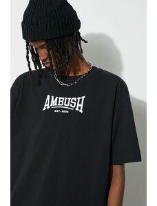 AMBUSH tricou din bumbac Graphic barbati, culoarea negru, cu imprimeu, BMAA006S24JER