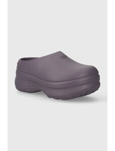 adidas Originals papuci Adifom Stan Mule W femei, culoarea violet, cu platforma, IE0479