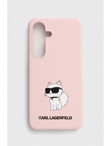 Karl Lagerfeld Husă pentru telefon S24 S921 culoarea roz