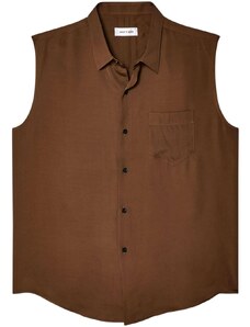 Ernest W. Baker buttoned-up sleeveless shirt - Brown