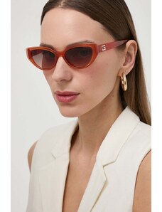 Guess ochelari de soare femei, culoarea portocaliu, GU7910_5244F