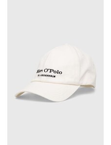 Marc O'Polo șapcă de baseball din bumbac culoarea alb, cu imprimeu