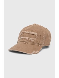 Diesel șapcă de baseball din bumbac culoarea maro, cu imprimeu A13462.0PFAA