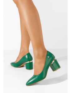 Zapatos Pantofi cu toc gros eleganti Nelia verzi