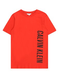 Calvin Klein Swimwear Tricou 'Intense Power' roșu deschis / negru