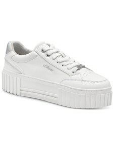 Pantofi sport dama S Oliver 5-23662-42 piele ecologica, albi