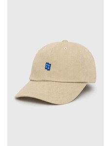 Ader Error șapcă de baseball din bumbac TRS Tag Cap culoarea bej, cu imprimeu, BMSGFYHW0201