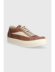 Rick Owens tenisi Denim Shoes Vintage Sneaks barbati, culoarea maro, DU01D1803.SCFLVS.5411