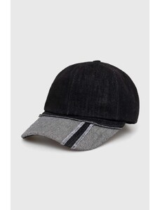 Ader Error șapcă de baseball din denim culoarea negru, neted, BN01SSHW0204