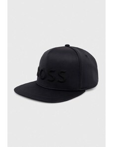 BOSS Green șapcă culoarea negru, cu imprimeu 50513329