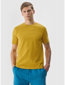 4F Tricou cu imprimeu pentru bărbați - galben - 3XL