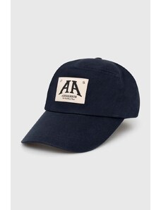 Ader Error șapcă de baseball din bumbac Cap culoarea albastru marin, cu imprimeu, BN01SSHW0207