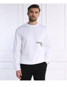CALVIN KLEIN JEANS Hanorac DIFFUSED LOGO CREW NECK | Loose fit