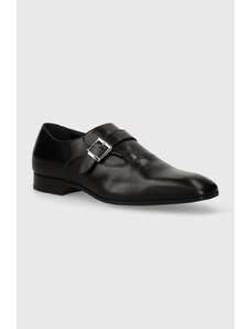 Karl Lagerfeld pantofi de piele SAMUEL barbati, culoarea negru, KL12314