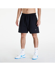 Pantaloni scurți pentru bărbați Nike Solo Swoosh Men's Brushed-Back Fleece Shorts Black/ White