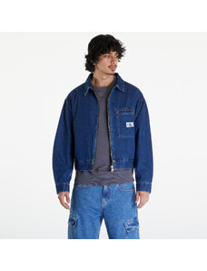 Jachetă din denim pentru bărbați Calvin Klein Jeans Denim Relaxed Zip Up Jacket Denim