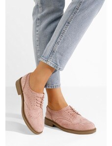Zapatos Pantofi dama brogue Cametia roz