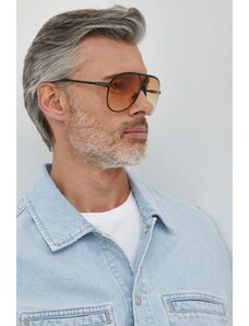 Tom Ford ochelari de soare barbati, culoarea negru, FT1060_6401F