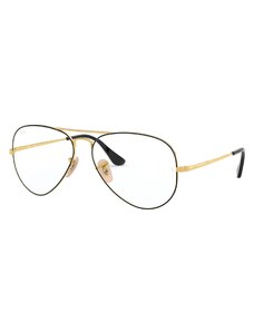Rame ochelari de vedere Barbati Ray-Ban RX6436 2946, Metal, Auriu, 53 mm