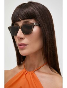 Saint Laurent ochelari de soare femei, culoarea gri