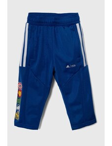 adidas pantaloni de trening pentru copii x Marvel culoarea albastru marin, cu imprimeu