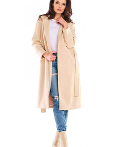 Jachetă pentru femei awama model 158741 Beige