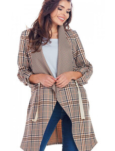 Jachetă pentru femei awama model 148984 Brown