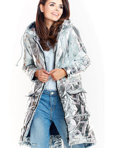 Jachetă pentru femei awama model 139561 Grey