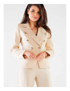 Jachetă pentru femei awama model 166814 Beige
