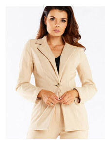 Jachetă pentru femei awama model 166822 Beige