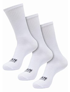 Urban Classics / Simple Flat Knit Socks 3-Pack white