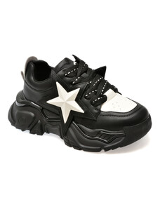 Pantofi sport GRYXX alb-negru, 887, din piele naturala