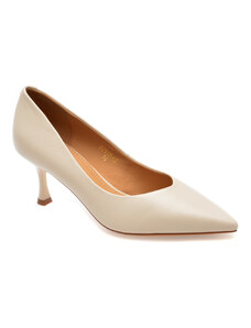 Pantofi eleganti EPICA albi, 6, din piele naturala