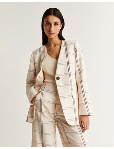 Scalpers natural check blazer in neautral check-Neutral
